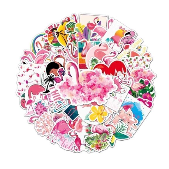 Assorted Flamingo Stickers - Picture 2 of 4